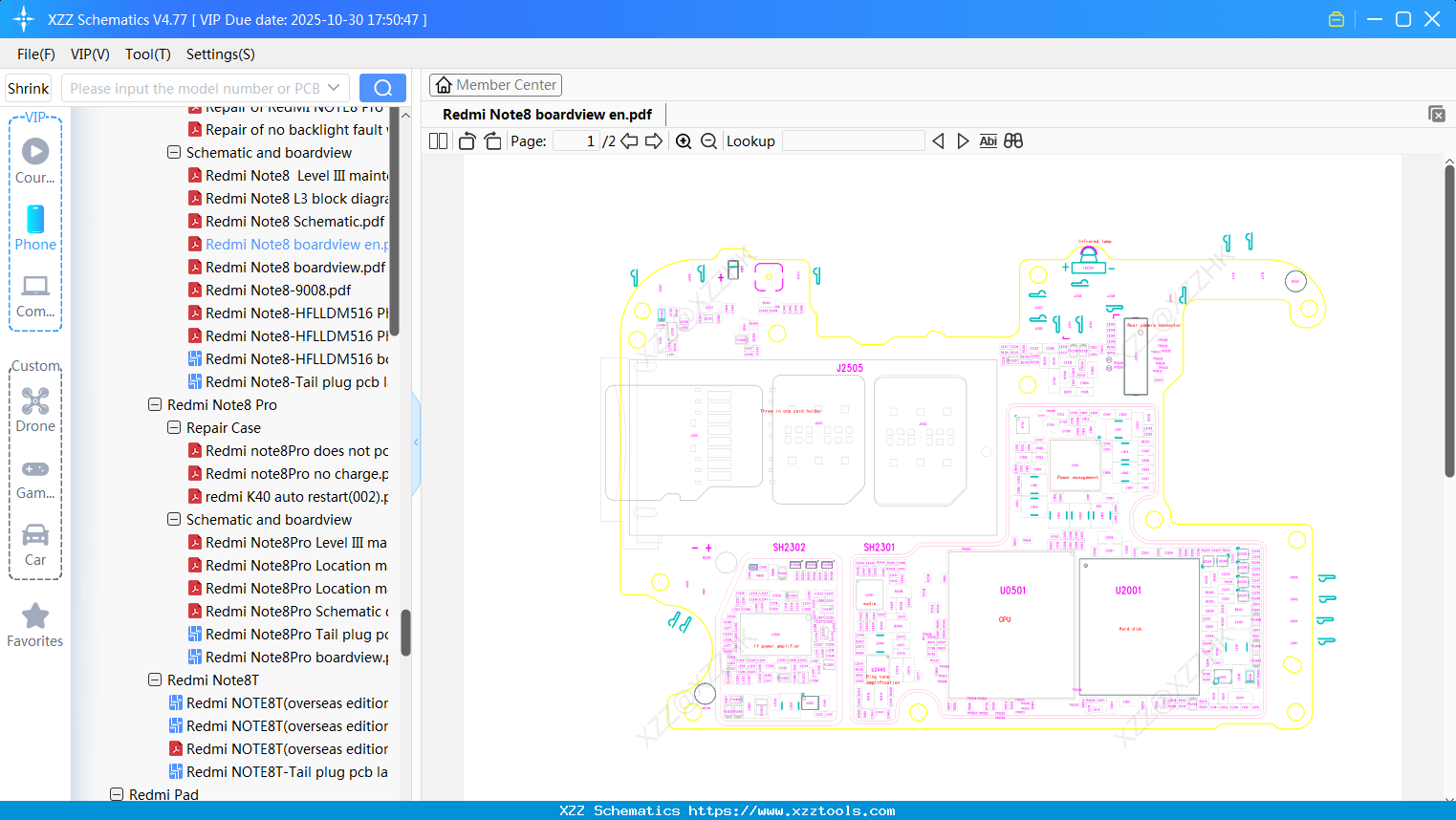 Xiaomi Redmi Note8 Boardview En